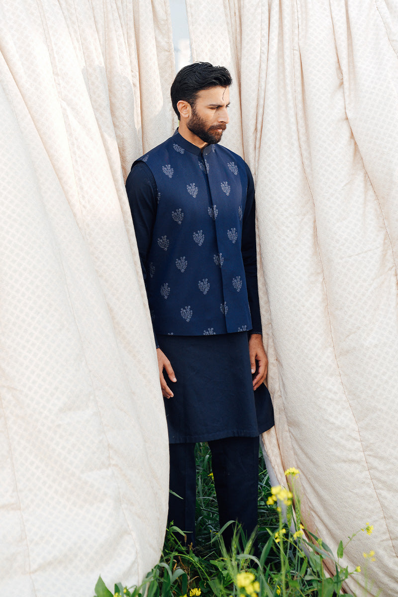 Navy Blue Kurta Pajama