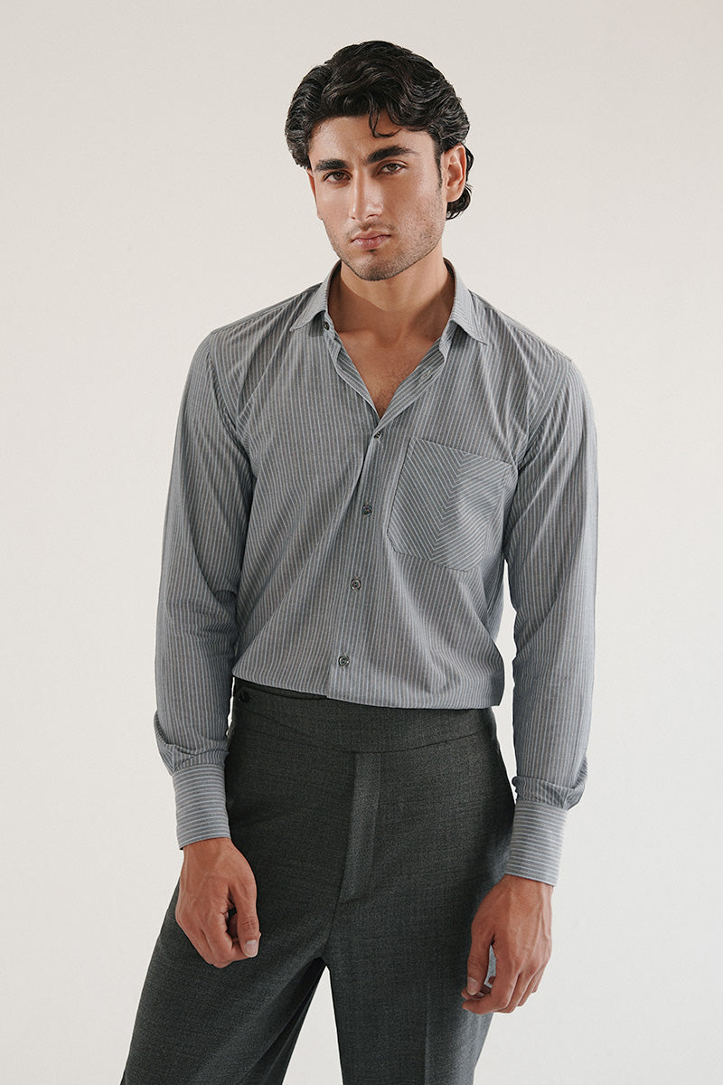 Striped Grey Shirt