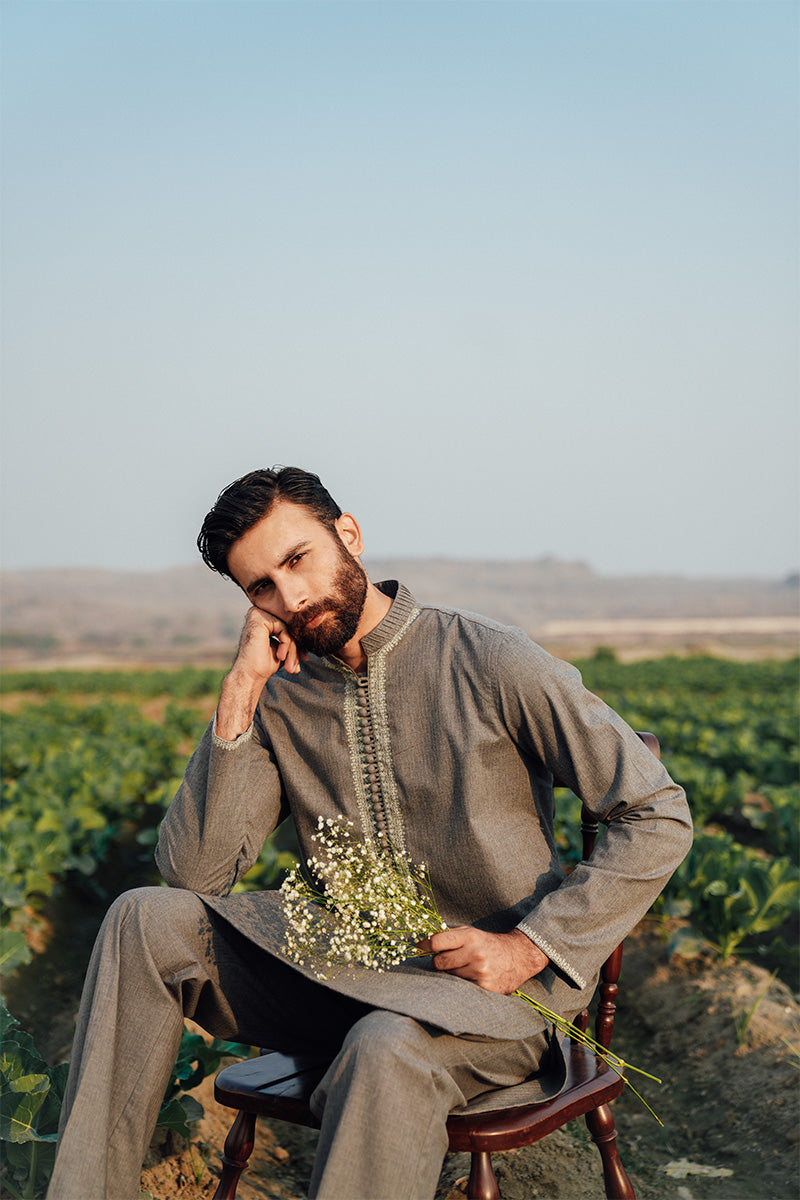 Grey Kurta Pajama