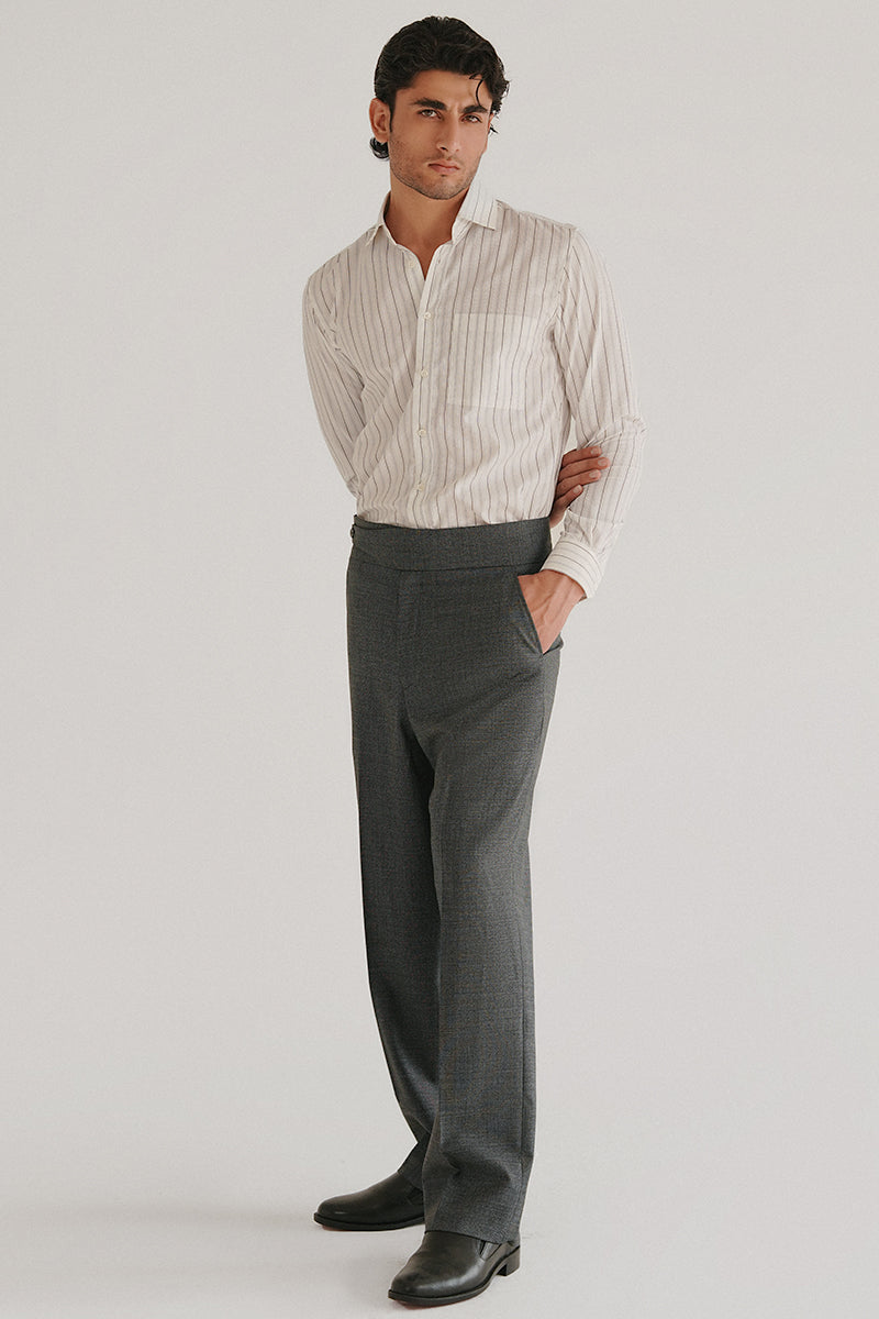 White Striped Shirt