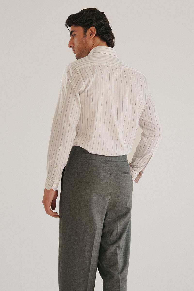 White Striped Shirt