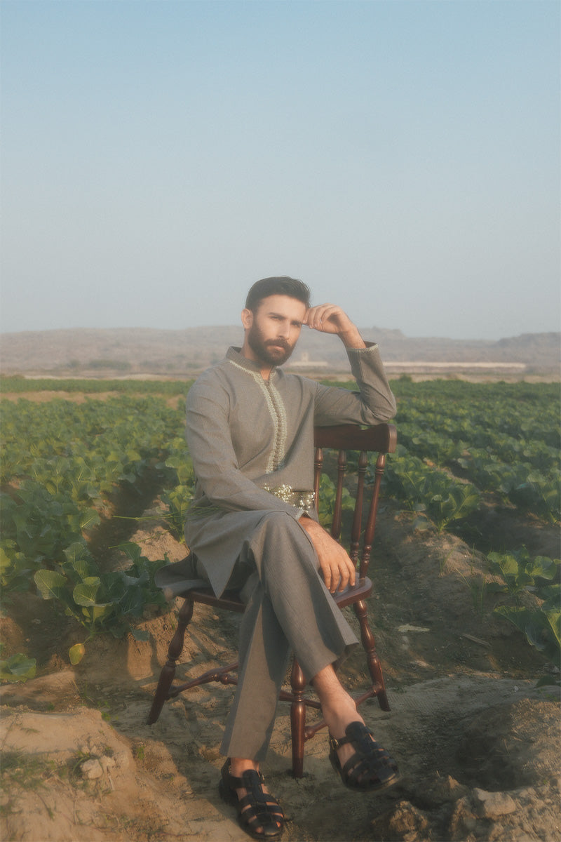 Grey Kurta Pajama