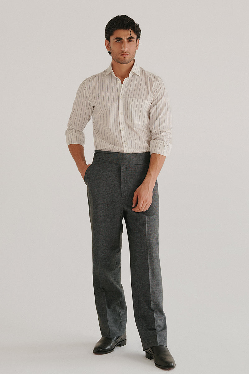 White Striped Shirt