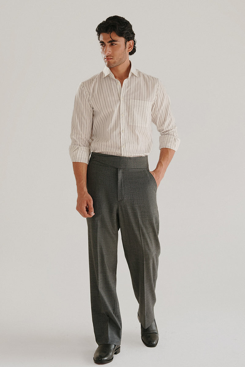 White Striped Shirt