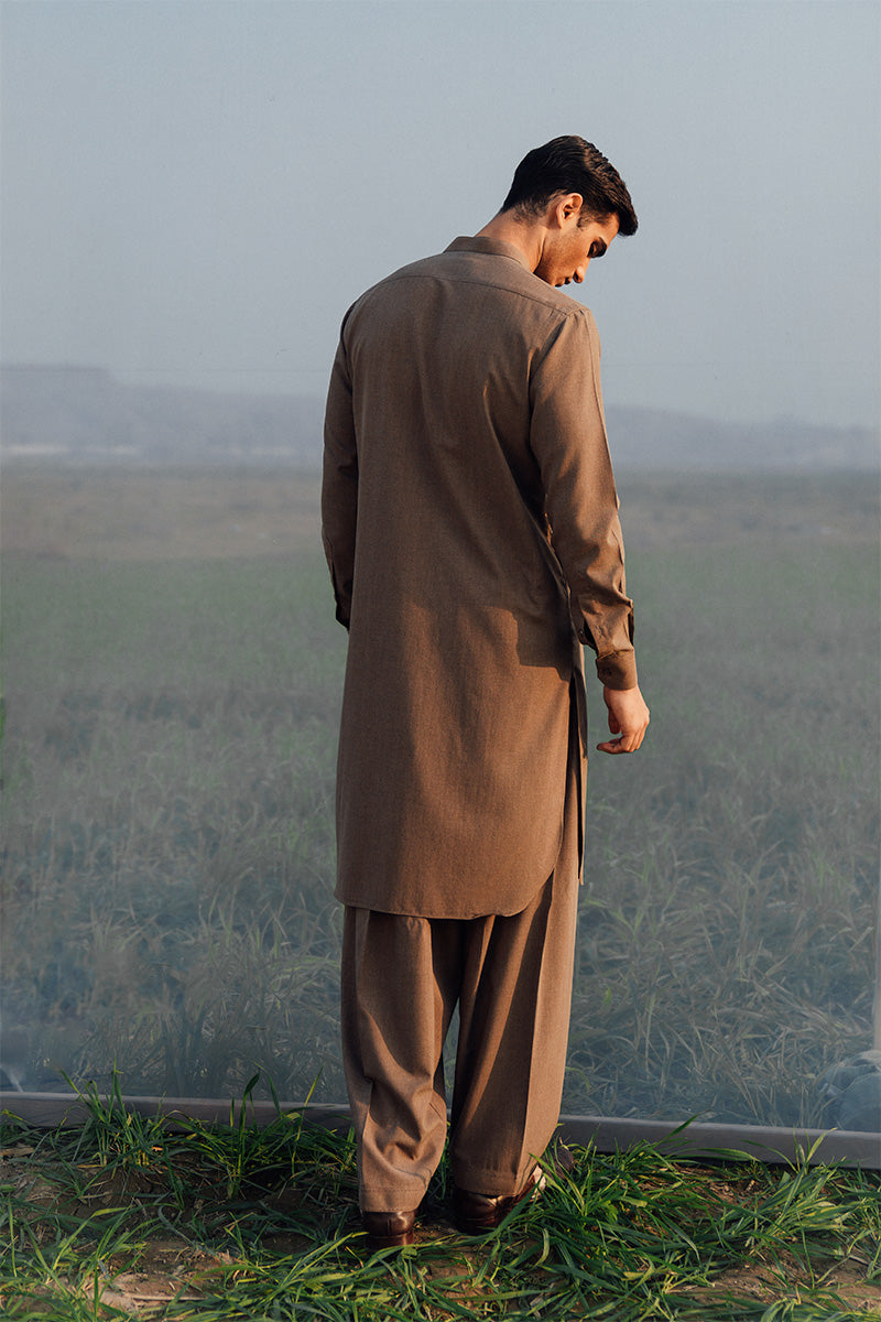 Brown Shalwar Kameez