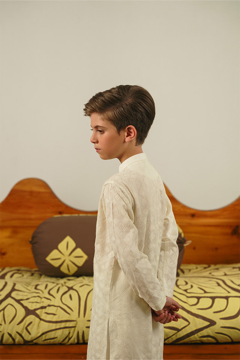 Ivory White Chikankari Kurta Set