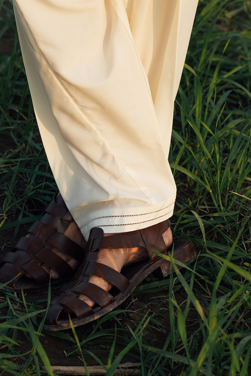 Cream Shalwar Kameez