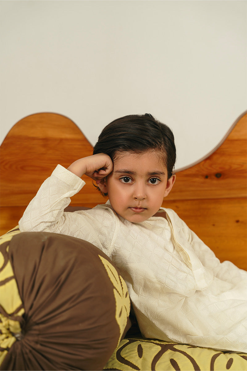 Ivory White Chikankari Kurta Set