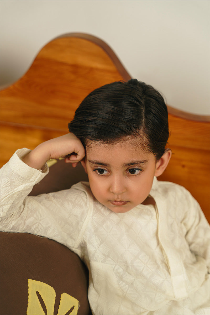 Ivory White Chikankari Kurta Set