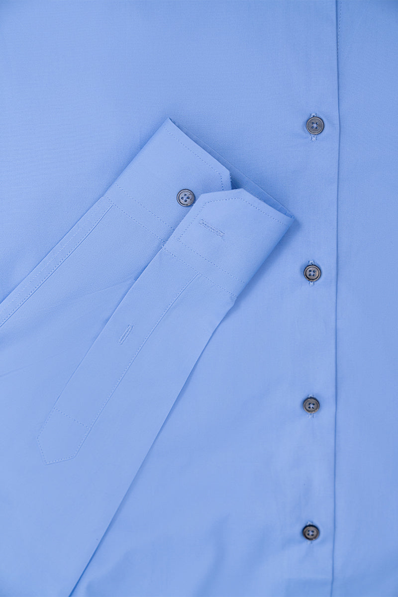 TAILORED FIT BLUE FORMAL SHIRT