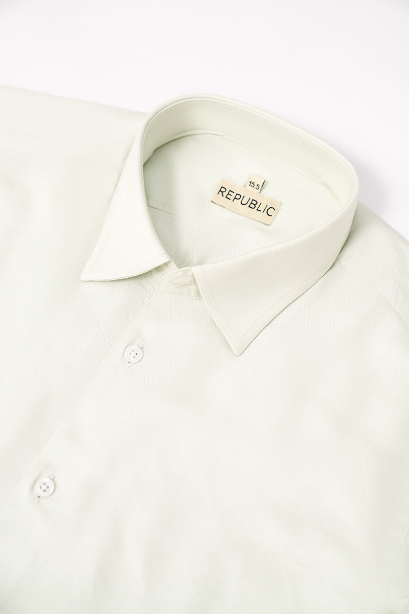 CLASSIC FIT LIGHT GREEN FORMAL SHIRT