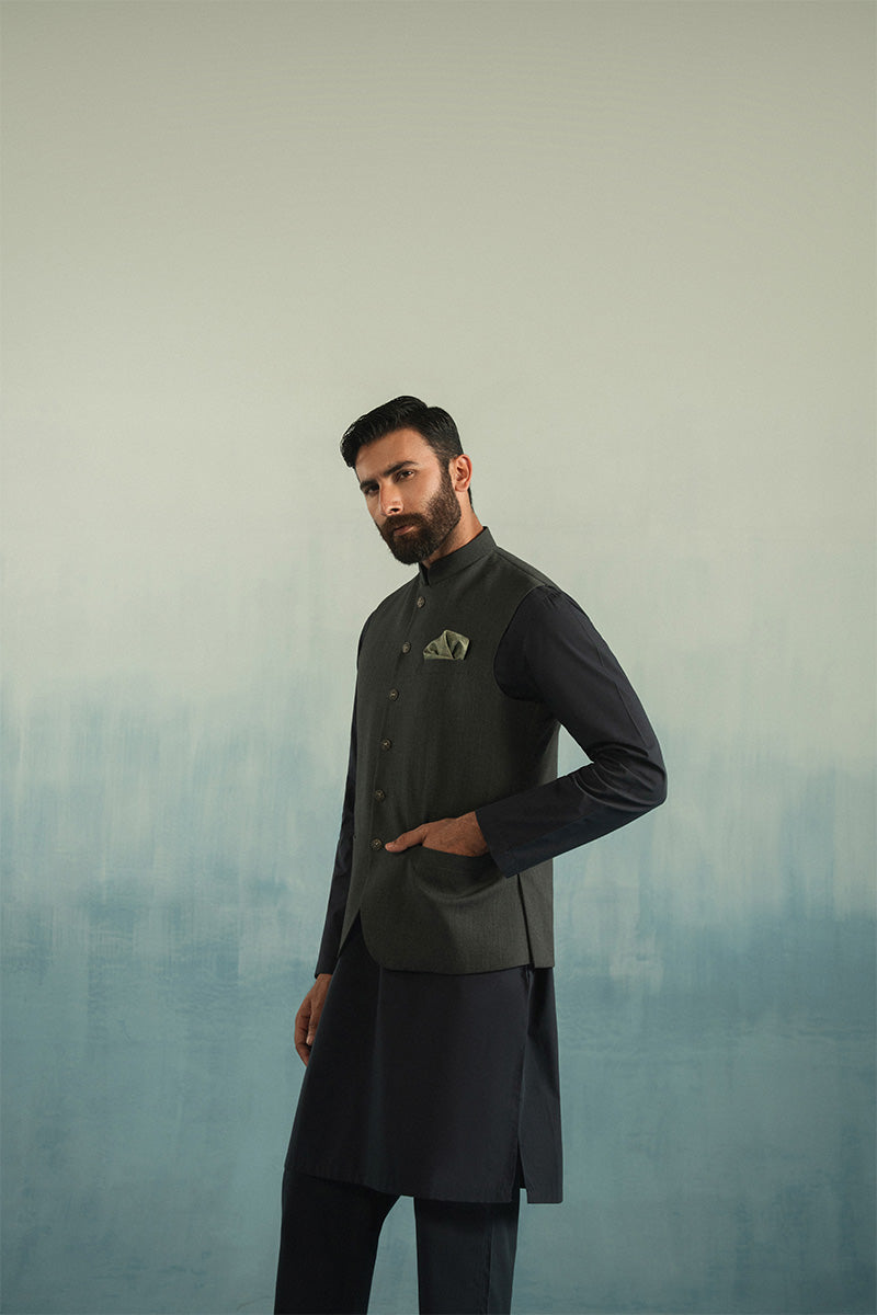 'Dark Green' Waistcoat