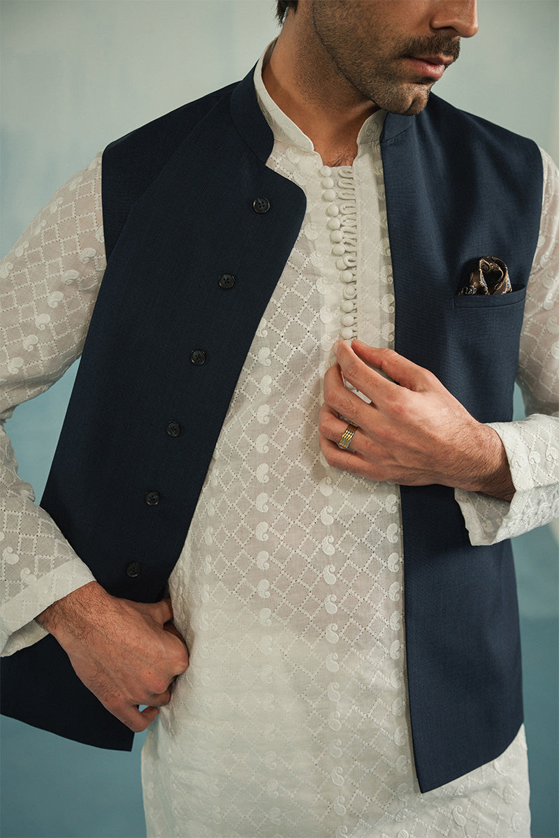 'Navy Blue' Classic Waistcoat
