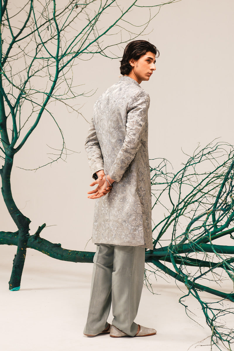 'RAO' HAND EMBROIDERED OPEN-SHERWANI