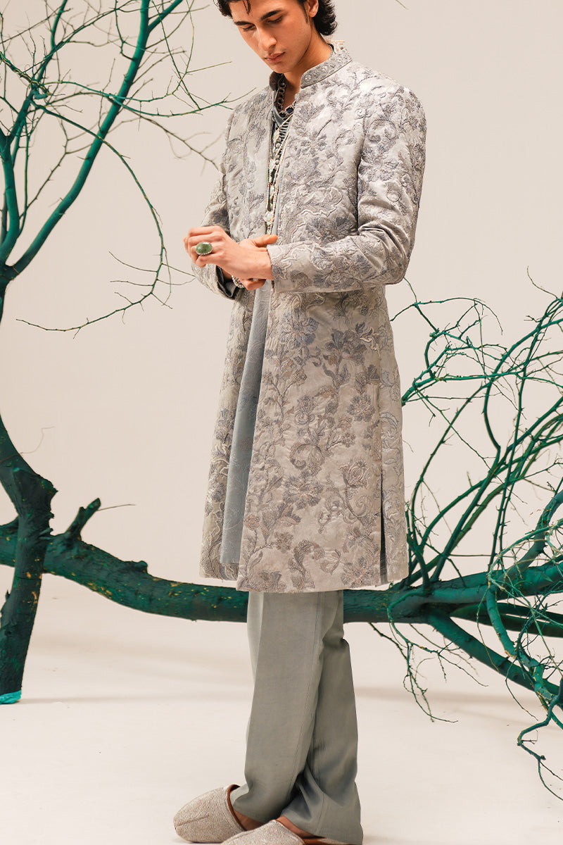 'RAO' HAND EMBROIDERED OPEN-SHERWANI