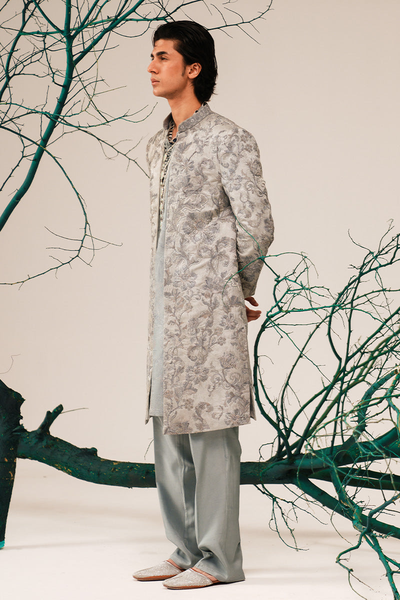 'RAO' HAND EMBROIDERED OPEN-SHERWANI