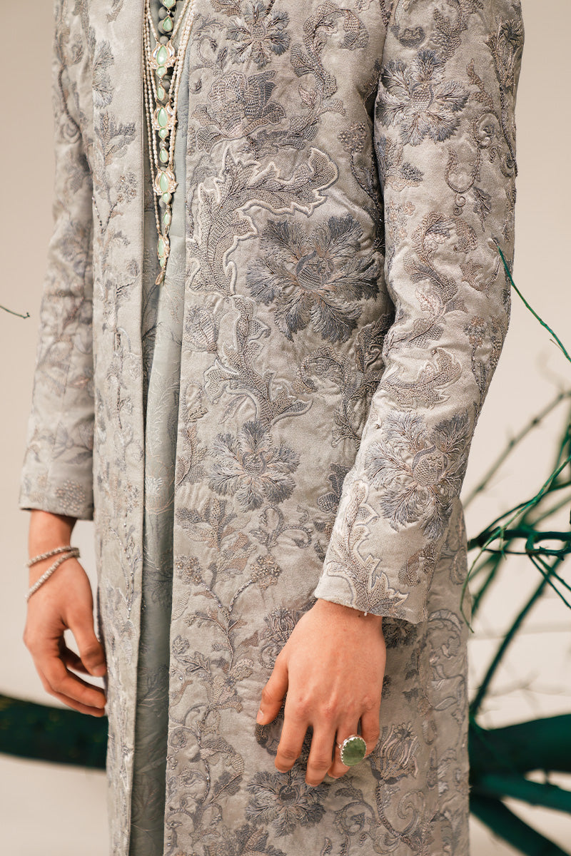'RAO' HAND EMBROIDERED OPEN-SHERWANI