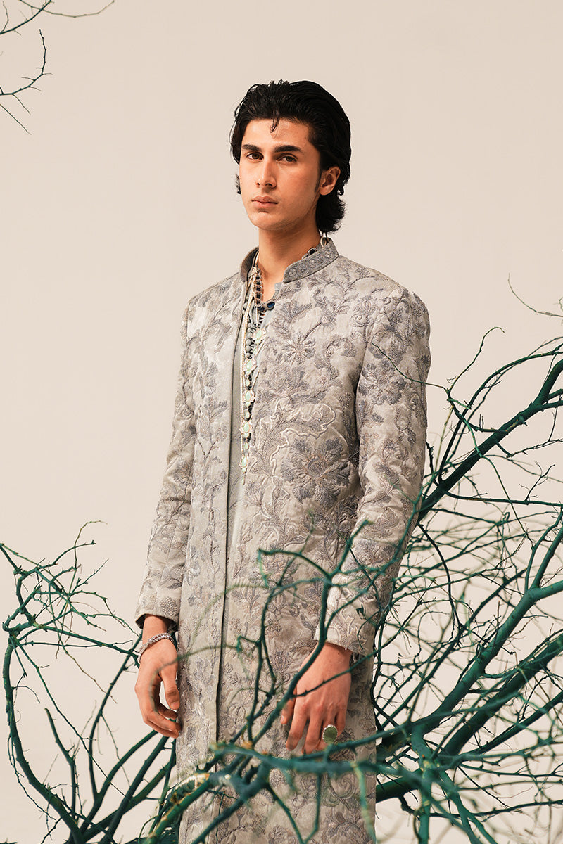 'RAO' HAND EMBROIDERED OPEN-SHERWANI