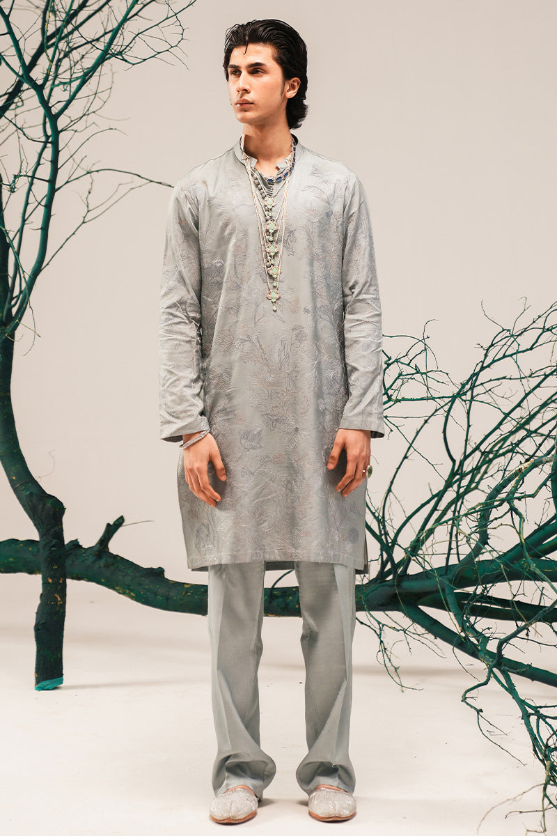 'RAO' HAND EMBROIDERED OPEN-SHERWANI
