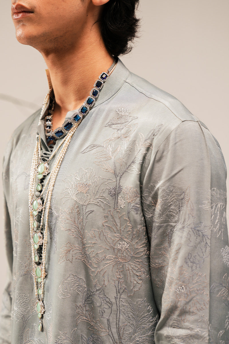 'RAO' HAND EMBROIDERED OPEN-SHERWANI