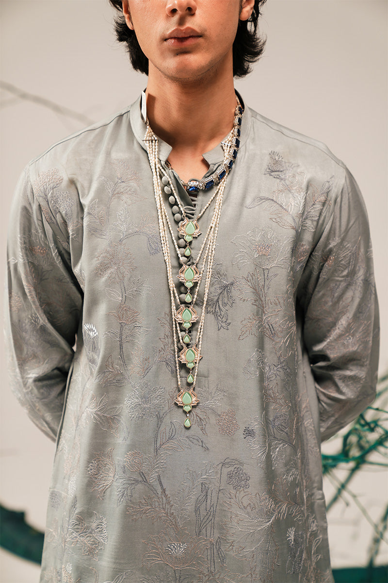 'RAO' HAND EMBROIDERED OPEN-SHERWANI