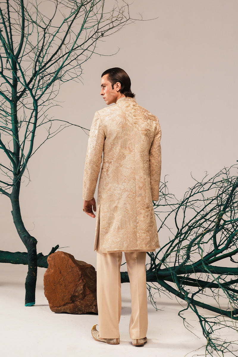 'ALEEM' HAND EMBROIDERED SHERWANI