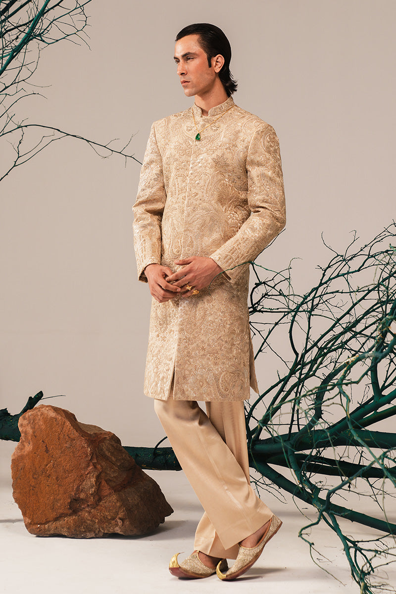 'ALEEM' HAND EMBROIDERED SHERWANI