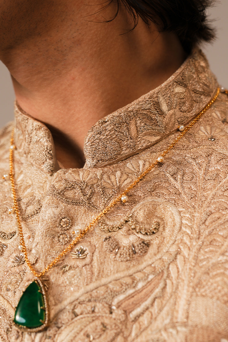 'ALEEM' HAND EMBROIDERED SHERWANI