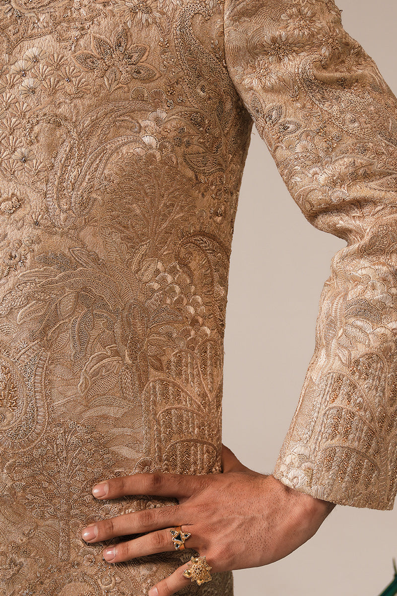 'ALEEM' HAND EMBROIDERED SHERWANI