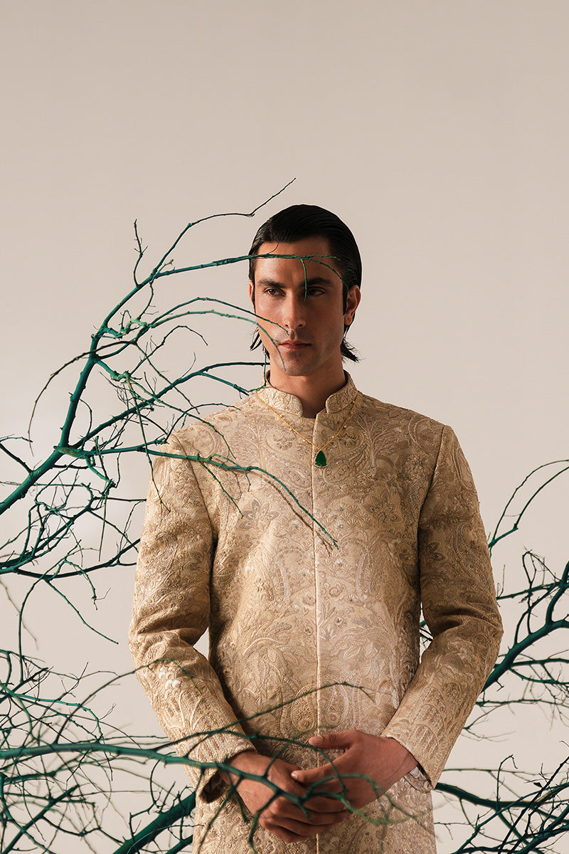 'ALEEM' HAND EMBROIDERED SHERWANI