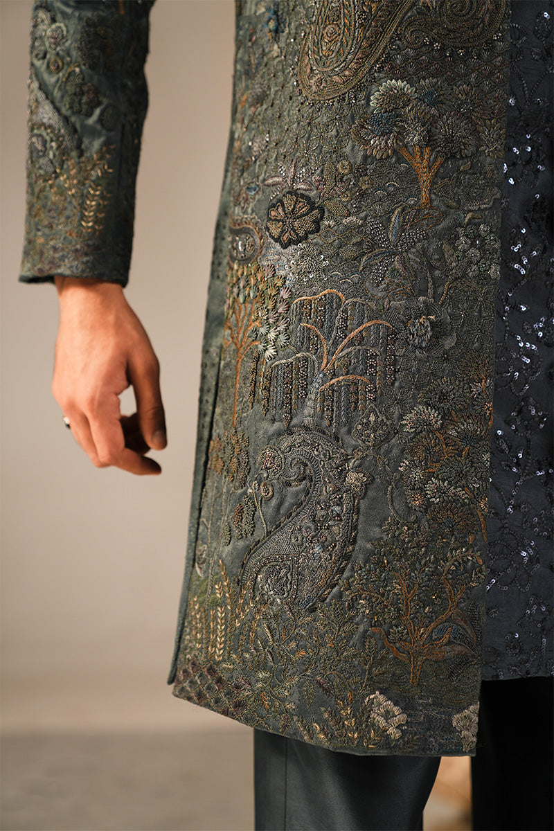 'YUNUS' HAND EMBROIDERED SHERWANI