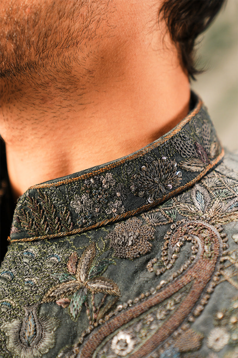 'YUNUS' HAND EMBROIDERED SHERWANI