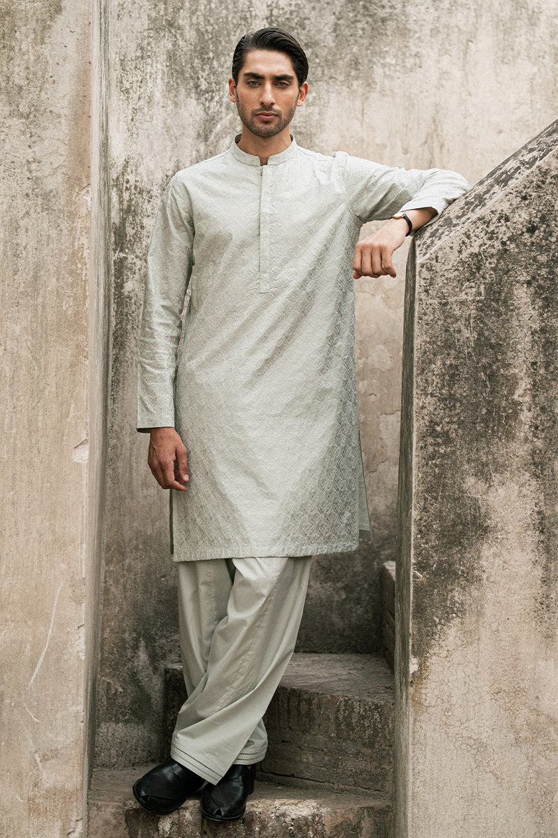 Ice Grey Kurta Shalwar