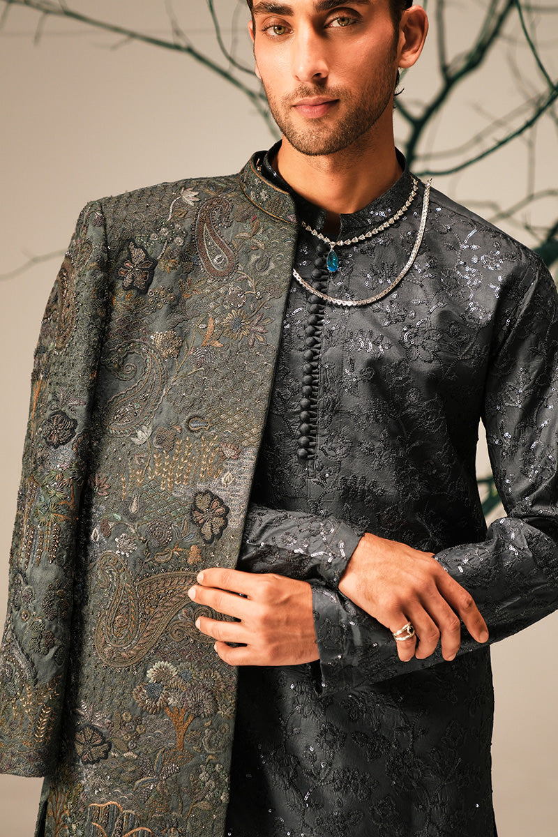 'YUNUS' HAND EMBROIDERED SHERWANI