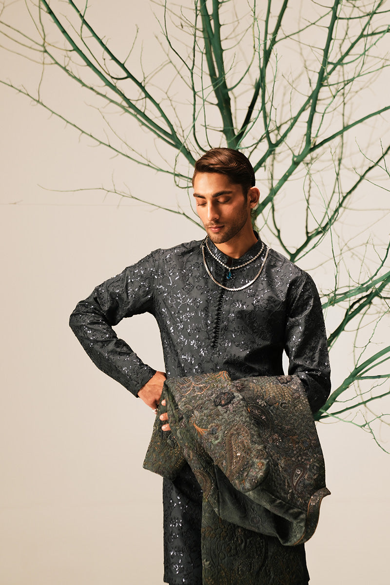 'YUNUS' HAND EMBROIDERED SHERWANI