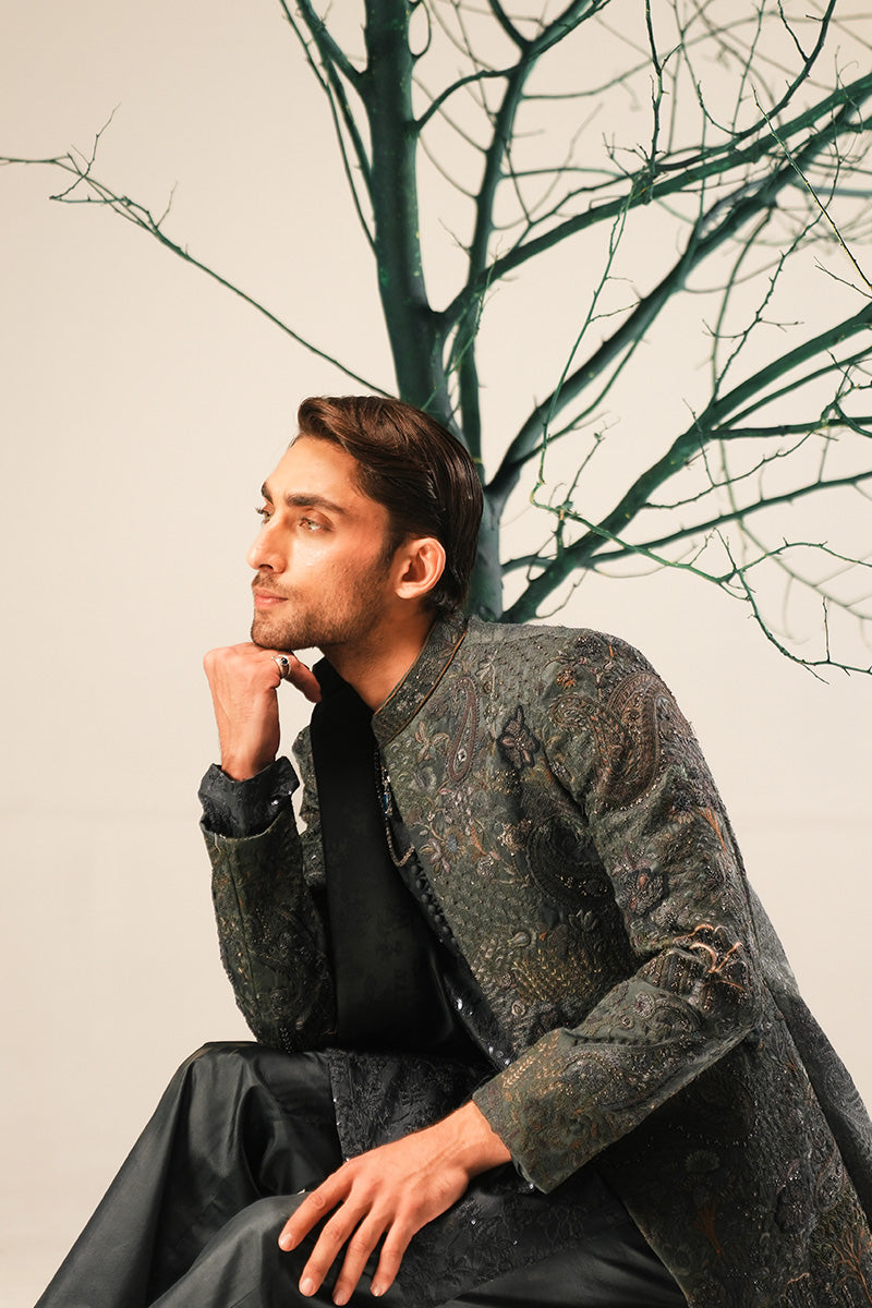 'YUNUS' HAND EMBROIDERED SHERWANI