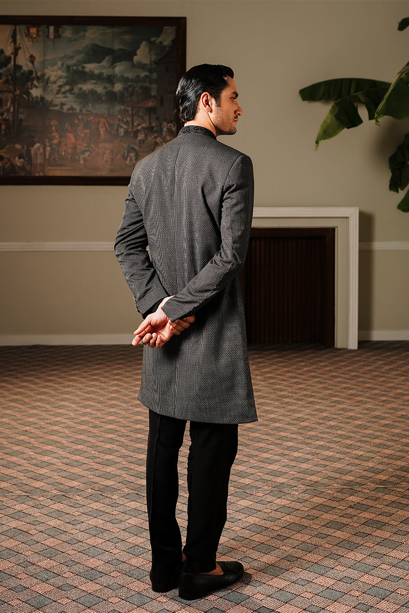mens black sherwani for wedding