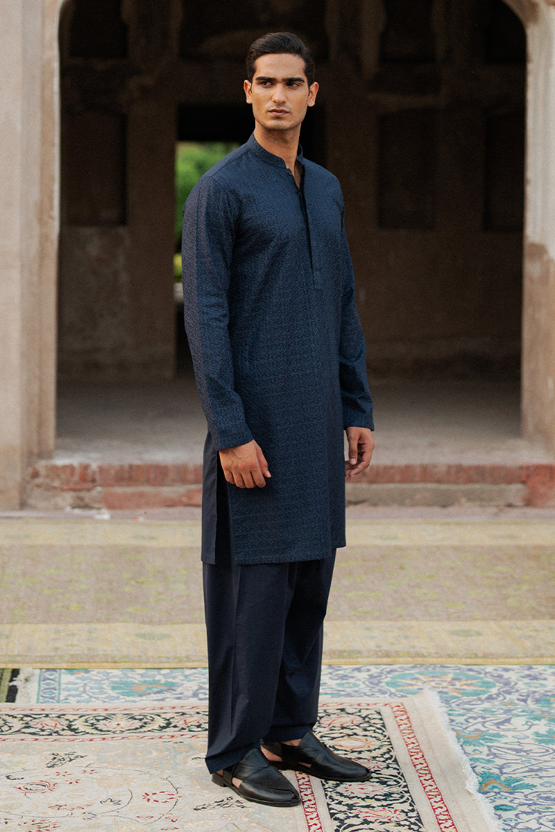Navy Blue Kurta Shalwar