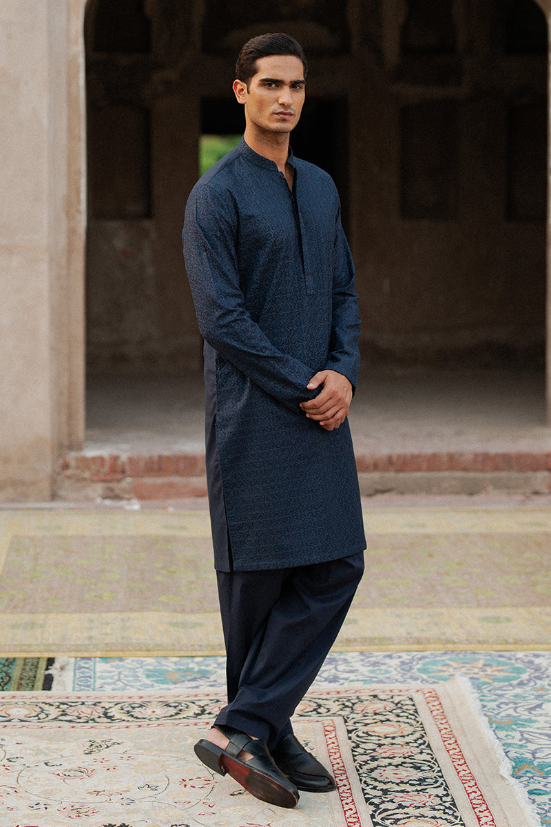 Navy Blue Kurta Shalwar