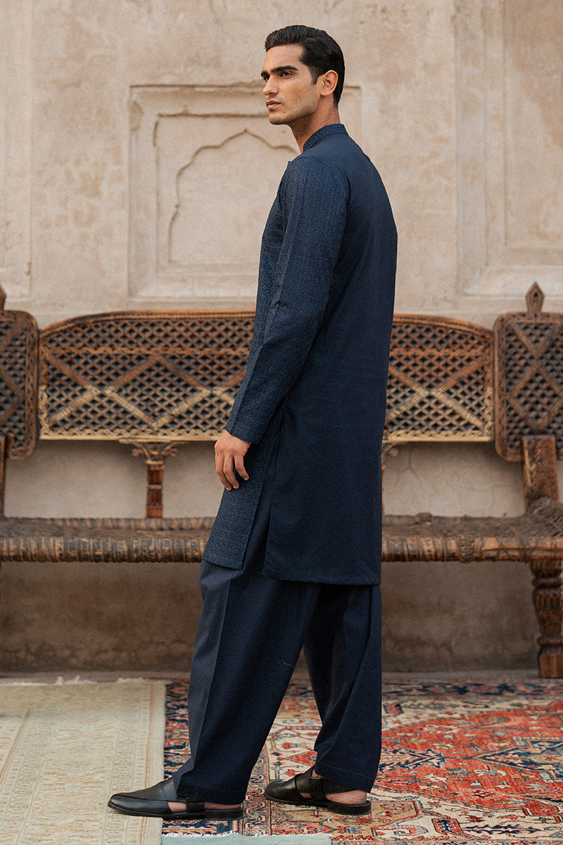 Navy Blue Kurta Shalwar