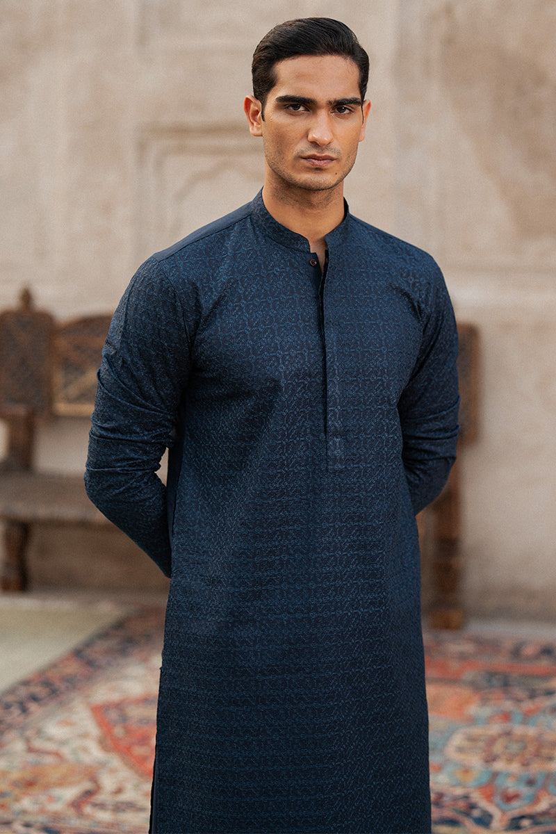 Navy Blue Kurta Shalwar