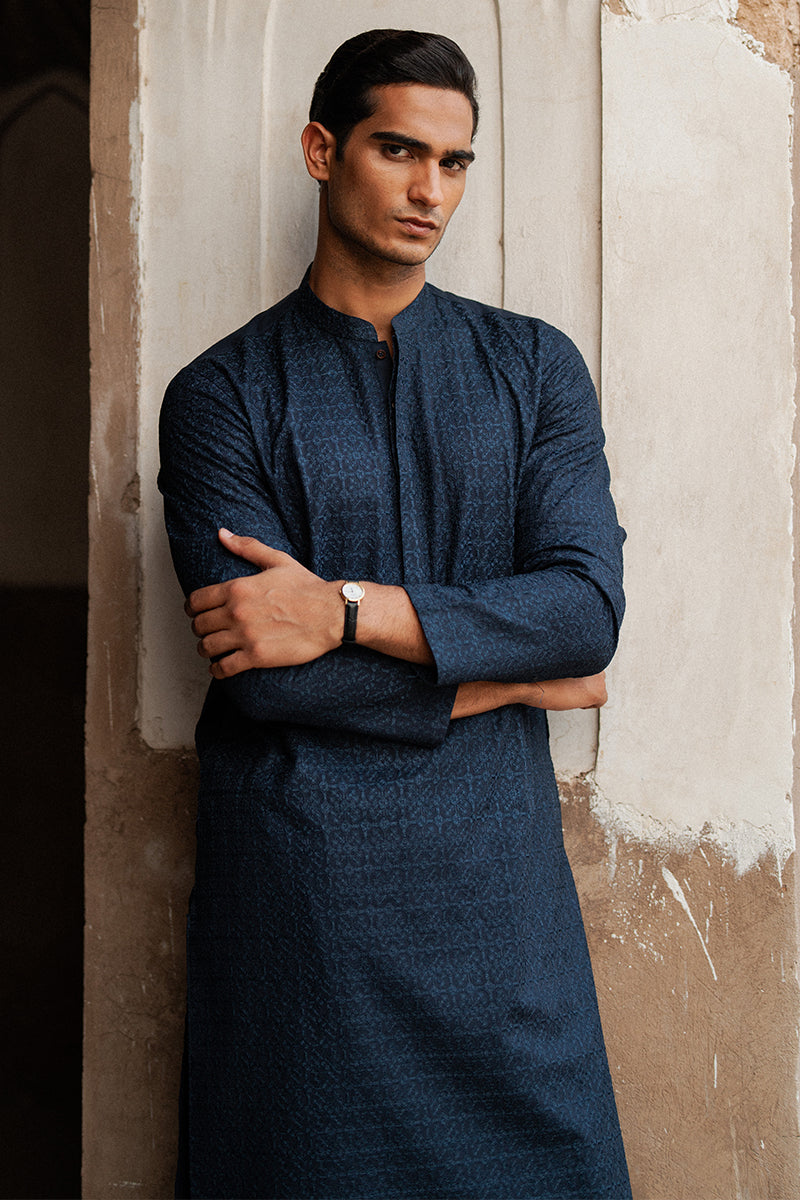 Navy Blue Kurta Shalwar