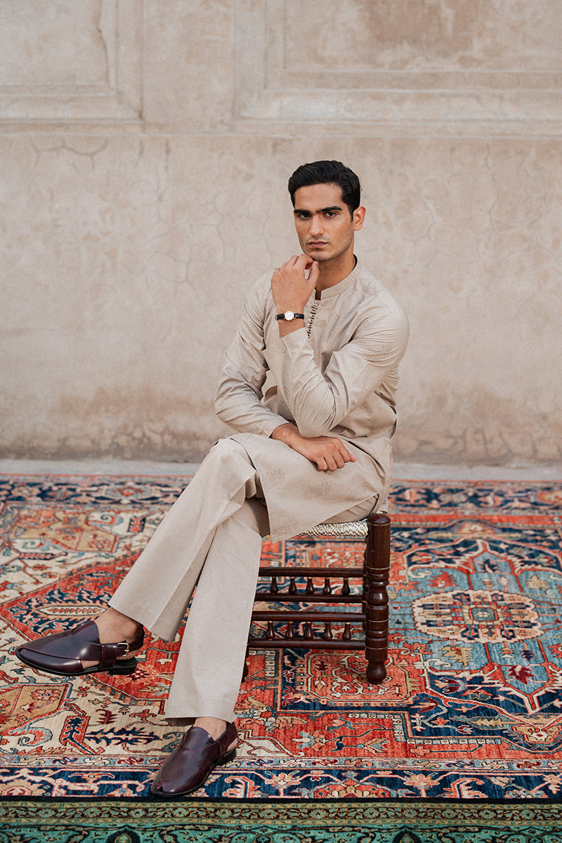 Beige Kurta Pajama
