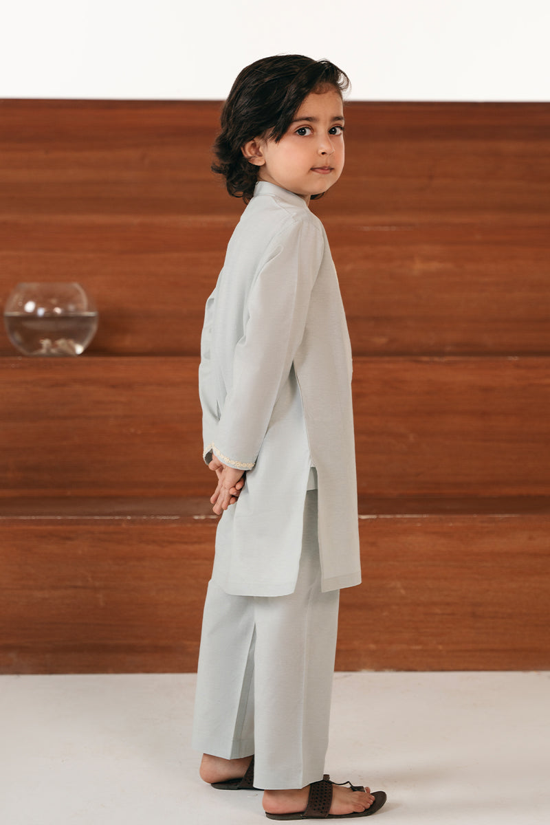 Soft Blue Embroidered Kurta Pajama