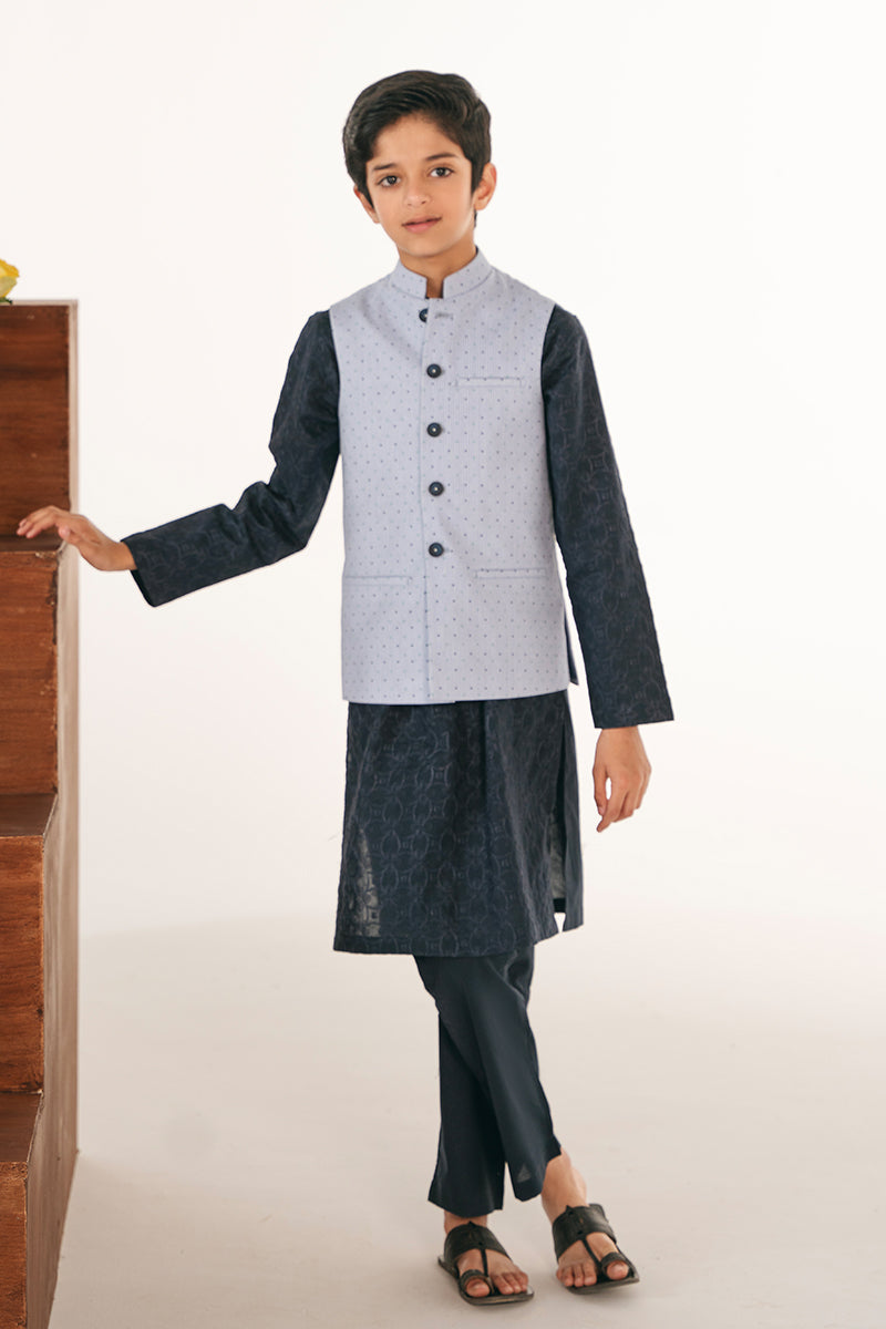 Striped Blue Waistcoat