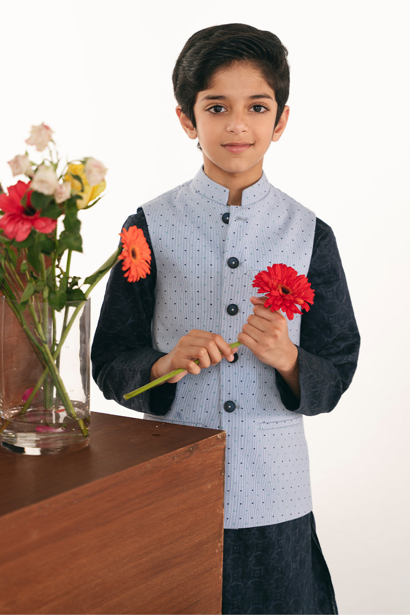 Striped Blue Waistcoat