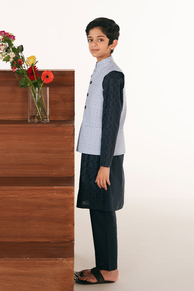 Striped Blue Waistcoat
