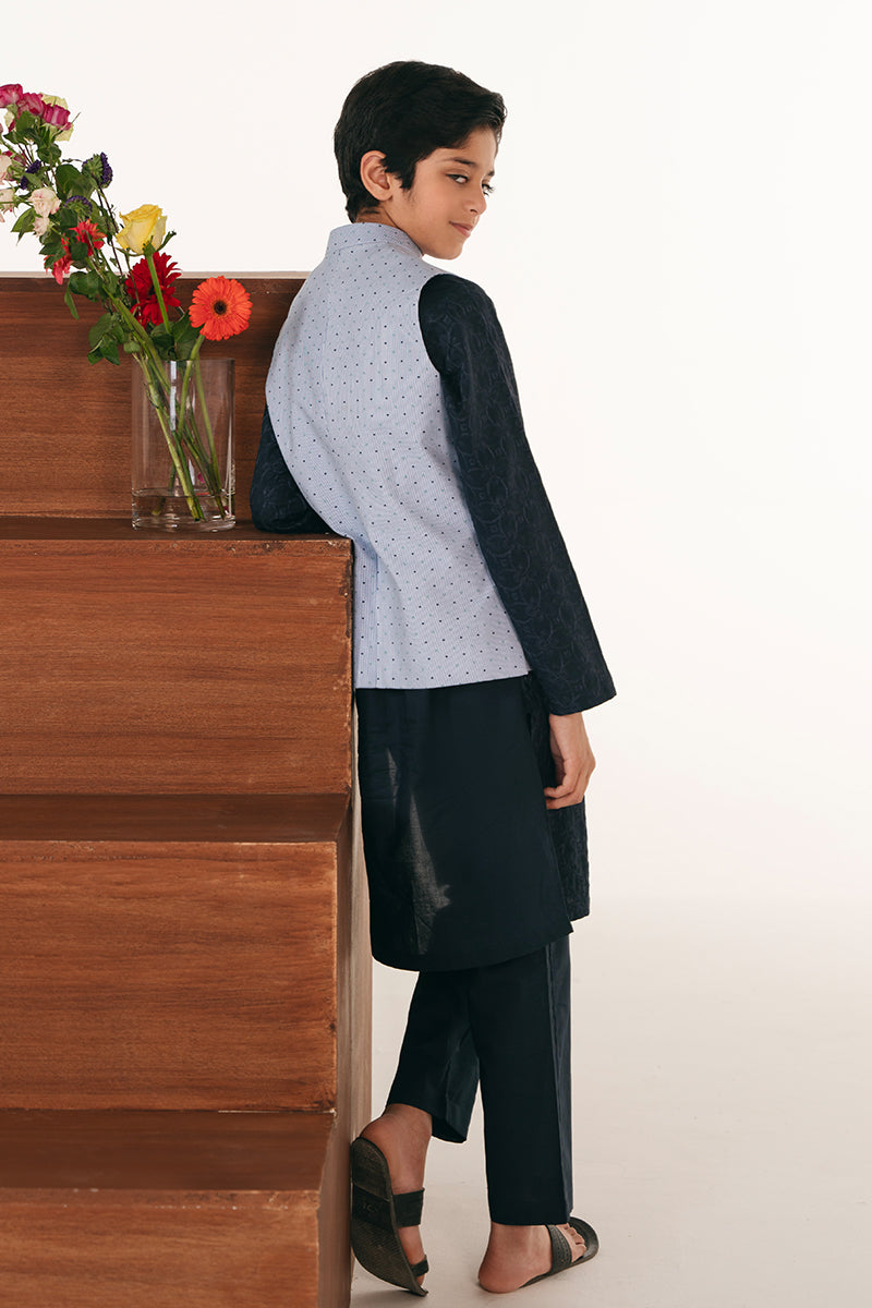 Striped Blue Waistcoat