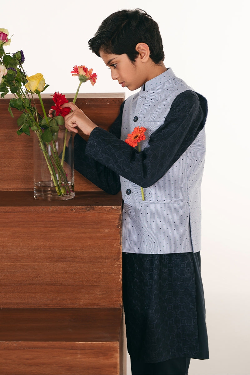 Striped Blue Waistcoat
