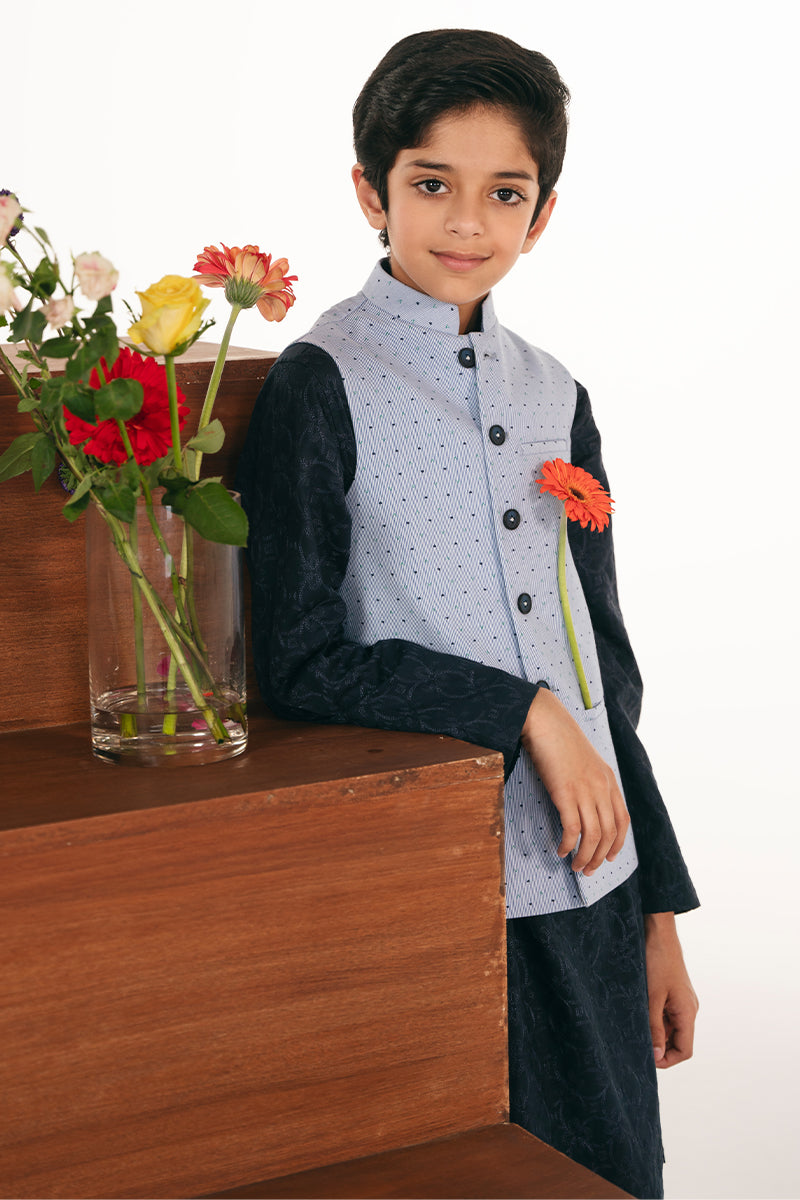 Striped Blue Waistcoat